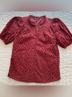 Women’s lace embroidered blouse